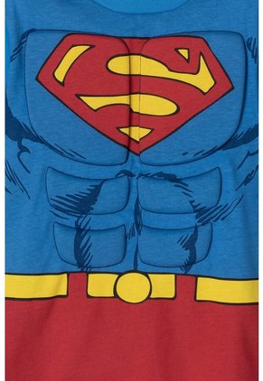 Camiseta De Superman Azul Y Roja Con Manualidad 3D Para Niño 2T A 5T 3T