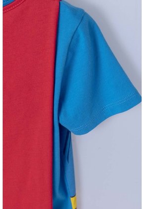 Camiseta De Superman Azul Y Roja Con Manualidad 3D Para Niño 2T A 5T 3T