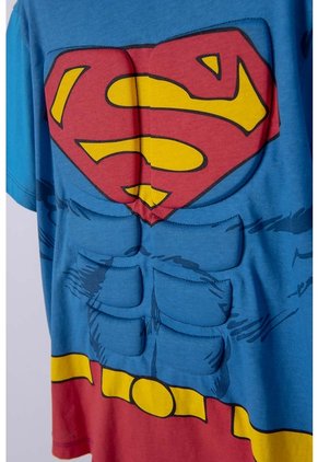 Camiseta De Superman Roja Y Azul Con Manualidad 3D Para Niño 6