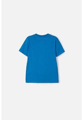 Camiseta De Superman Manga Corta Azul Para Niño 4