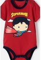 Body De Superman Manga Corta Rojo Para Bebé Niño 18-24 de DC COMICS