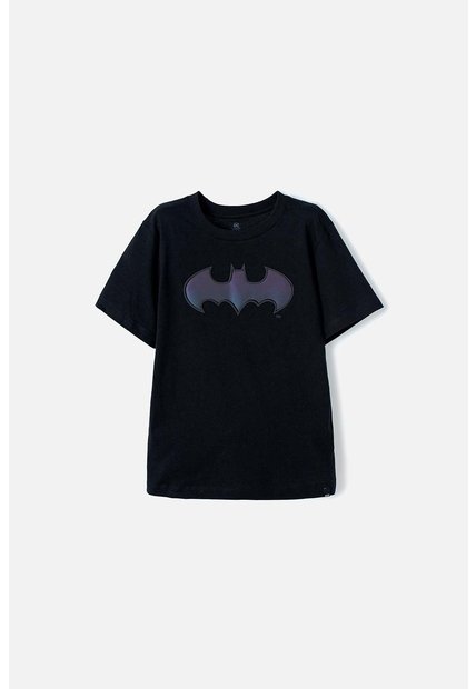 Camiseta De Batman Manga Corta Negra Para Niño 10