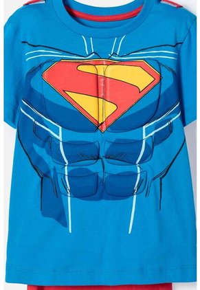 Camiseta De Superman Con Capa Multicolor Para Niño 2T A 5T 2T
