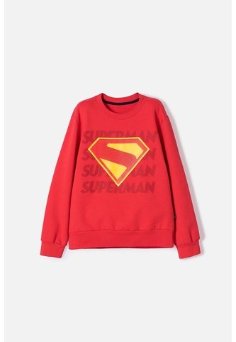 Buzo De Superman Rojo Cerrado Para Niño 4 DC COMICS