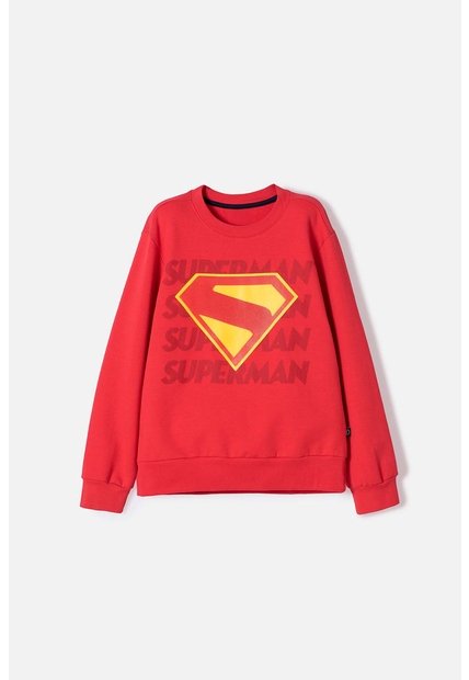 Buzo De Superman Rojo Cerrado Para Niño 4