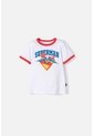 Camiseta Se Superman Blanca Y Roja Manga Corta Para Niño 2T A 5T 5T de DC COMICS