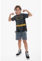 Camiseta De Batman Con Capa Gris Y Negro Para Niño. 10 de DC COMICS