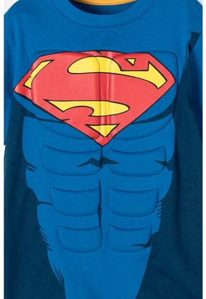 Camiseta De Superman Manga Corta Con Capa Removible Para Niño 12