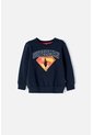 Buzo De Superman Azul Oscuro Estampado En Frente Para Niño 2T A 5T 3T de DC COMICS