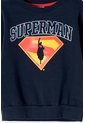 Buzo De Superman Azul Oscuro Estampado En Frente Para Niño 2T A 5T 3T de DC COMICS