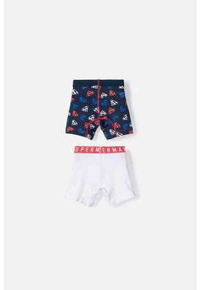 Pack X2 Boxer De Superman Azul Y Blanco Para Niño 2T A 5T 2T