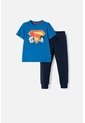Conjunto De Superman Azul Oscuro De Pantalón Largo Para Niño 2T A 5T 3T de DC COMICS