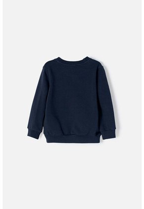 Buzo De Superman Azul Oscuro Estampado En Frente Para Niño 2T A 5T 3T