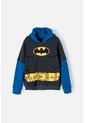 Buzo De Batman Cerrado Azul Y Gris Para Niño 4 de DC COMICS