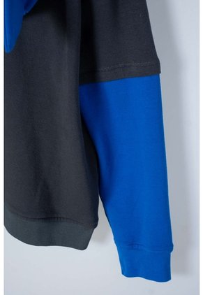 Buzo De Batman Cerrado Azul Y Gris Para Niño 4