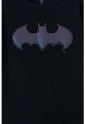 Camiseta De Batman Manga Corta Negra Para Niño 12