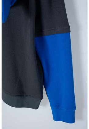 Buzo De Batman Cerrado Azul Y Gris Para Niño 12