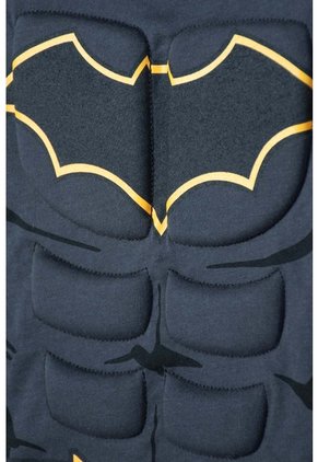 Camiseta De Batman Con Capa Gris Y Negro Para Niño. 12