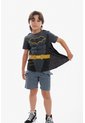 Camiseta De Batman Con Capa Gris Y Negro Para Niño. 12 de DC COMICS