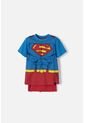 Camiseta De Superman Azul Y Roja Con Manualidad 3D Para Niño 2T A 5T 4T de DC COMICS