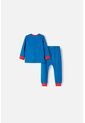 Pijama De Superman Con Patalón Largo Azul Para Bebé Niño 3-6 de DC COMICS