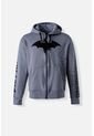 Buzo De Batman Con Cierre Y Capucha Gris Para Hombre XS de DC COMICS