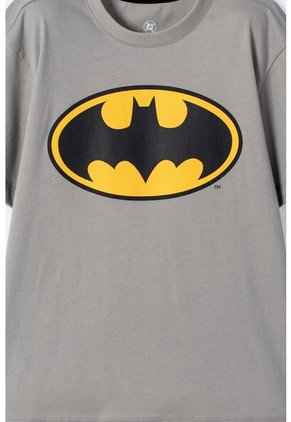 Camiseta De Batman Manga Corta Gris Para Niño 14