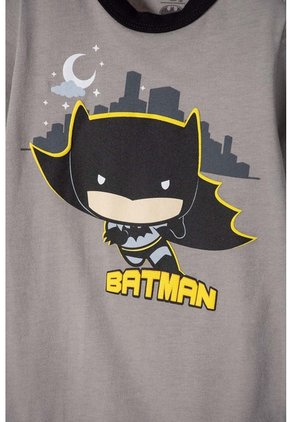 Body De Batman Con Broches Gris Para Bebé Niño 3-6