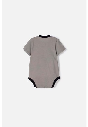 Body De Batman Con Broches Gris Para Bebé Niño 3-6