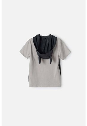 Camiseta De Batman Manga Corta Gris Para Niño 2T A 5T 3T