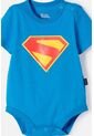 Body De Superman Con Broches Azul Para Bebé Niño 12-18 de DC COMICS