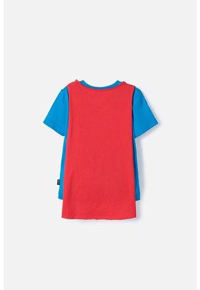 Camiseta De Superman Con Capa Multicolor Para Niño 2T A 5T 3T