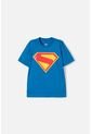 Camiseta De Superman Manga Corta Azul Para Niño 2T A 5T 4T de DC COMICS