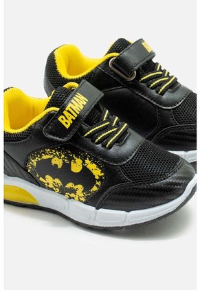 Tenis Con Luces De Batman Negros Y Amarillos Para Niño 28
