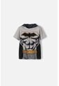 Camiseta De Batman Manga Corta Gris Para Niño 2T A 5T 2T de DC COMICS
