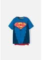 Camiseta De Superman Manga Corta Con Capa Removible Para Niño 12 de DC COMICS