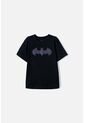Camiseta De Batman Manga Corta Negra Para Niño 6 de DC COMICS