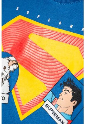 Conjunto De Superman Con Pantalón Azul Para Bebé Niño 6-9