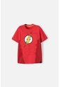 Camiseta De Flash Roja Manga Corta Para Niño 10 de DC COMICS