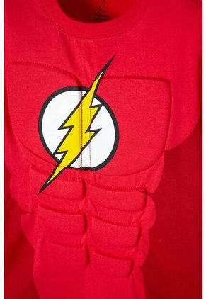 Camiseta De Flash Roja Manga Corta Para Niño 10