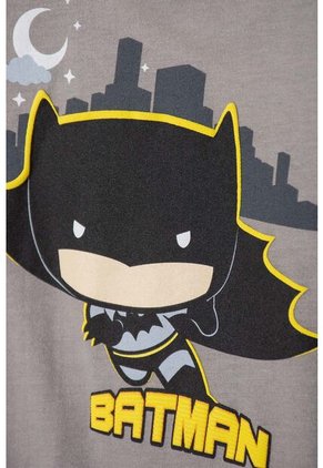 Body De Batman Con Broches Gris Para Bebé Niño 9-12