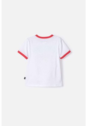 Camiseta Se Superman Blanca Y Roja Manga Corta Para Niño 2T A 5T 4T