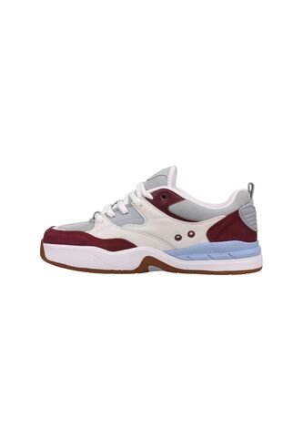 Tenis DC Shoes DC Ascend S Para Hombre Color Blanco/Vinotinto Dc Shoes