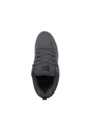 Tenis DC Shoes Court Graffik Hombre Color Gris Con Negro