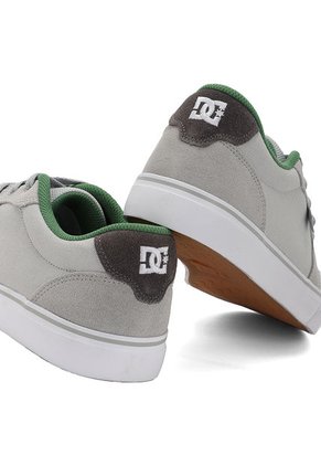 Tenis Skateboarding Gris-Verde-Blanco Dc Shoes Anvil