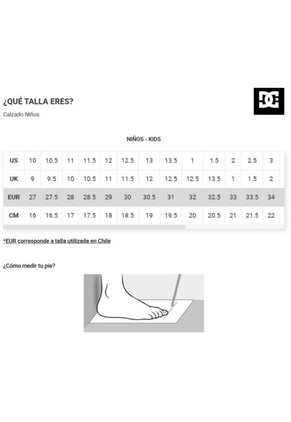 Tenis DC Shoes Court Graffik Niño Color Blanco Y Rojo
