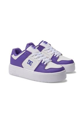 Tenis DC Shoes Manteca 4 Para Mujer Color Blanco Y Morado