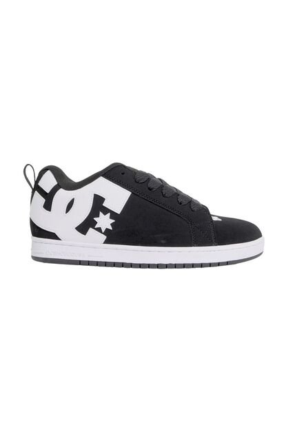 Tenis DC Shoes Court Graffik Para Hombre Color Negro Y Blanco