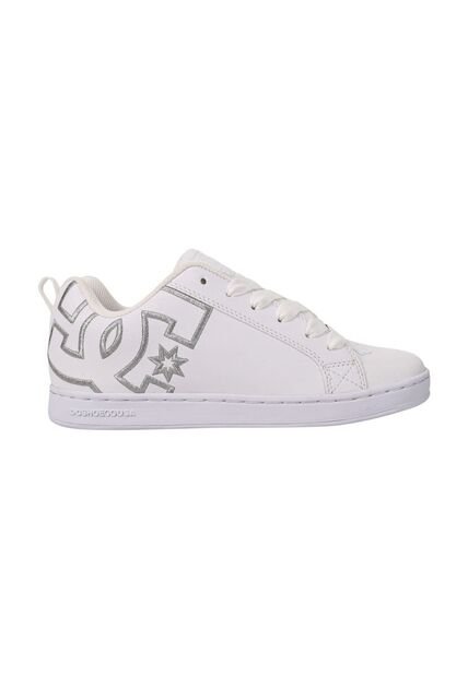 Tenis DC Shoes Mujer Court Graffik Color Blanco