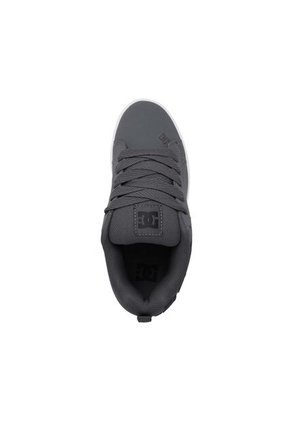 Tenis DC Shoes Court Graffik Hombre Color Gris Con Negro